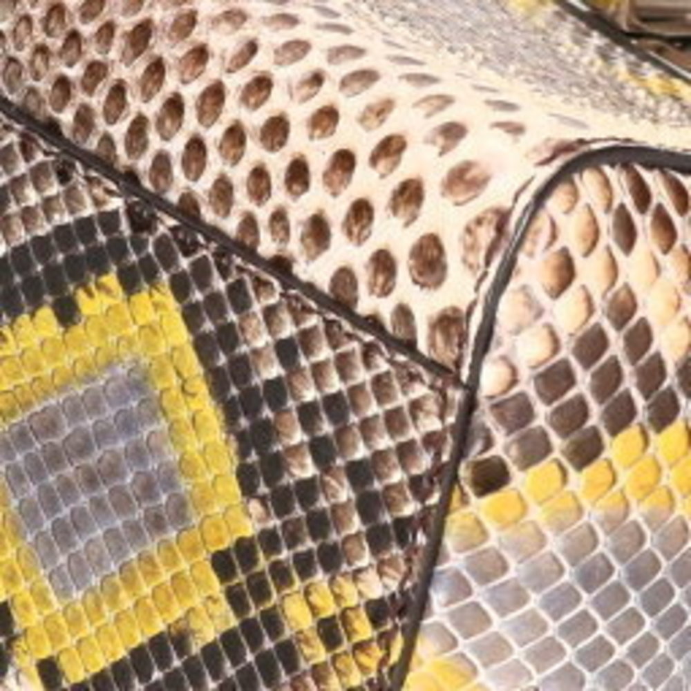 Fendi Peekaboo Python Leather Handbag Brown - image 4